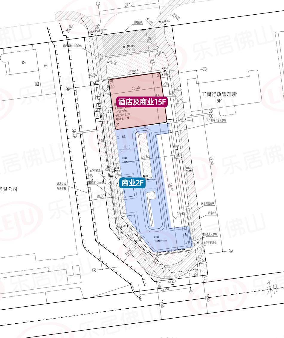 高明杨和将新建一个商业广场备案名泓峻广场，拟规划15层的酒店图2