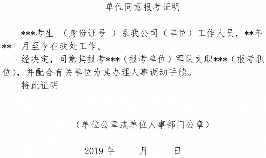 军队文职报名入口、流程及报考材料汇总（附模版）