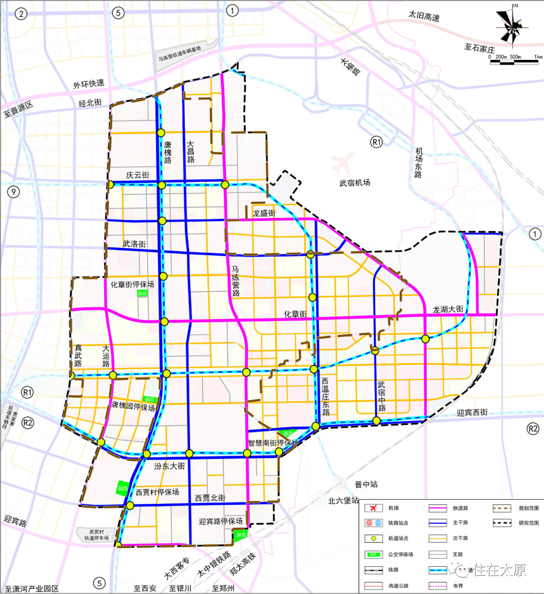 涉及轨道交通新线路 太原这个片区最新规划来了