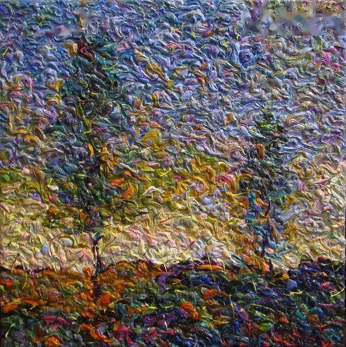 丰富的肌理,色彩的即兴创作!_绘画_画布_弗拉基米尔