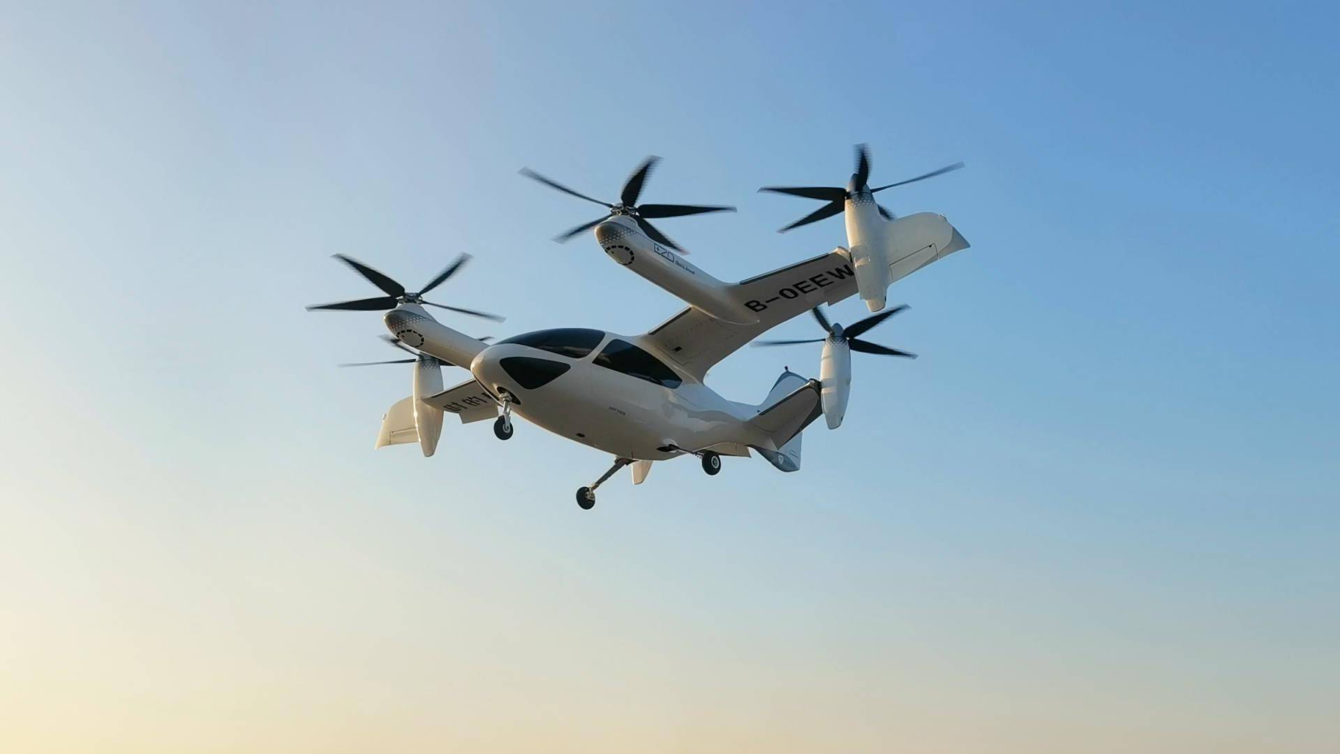 时的科技倾转旋翼电动飞机e20 evtol首飞!_飞行器_试飞_试验