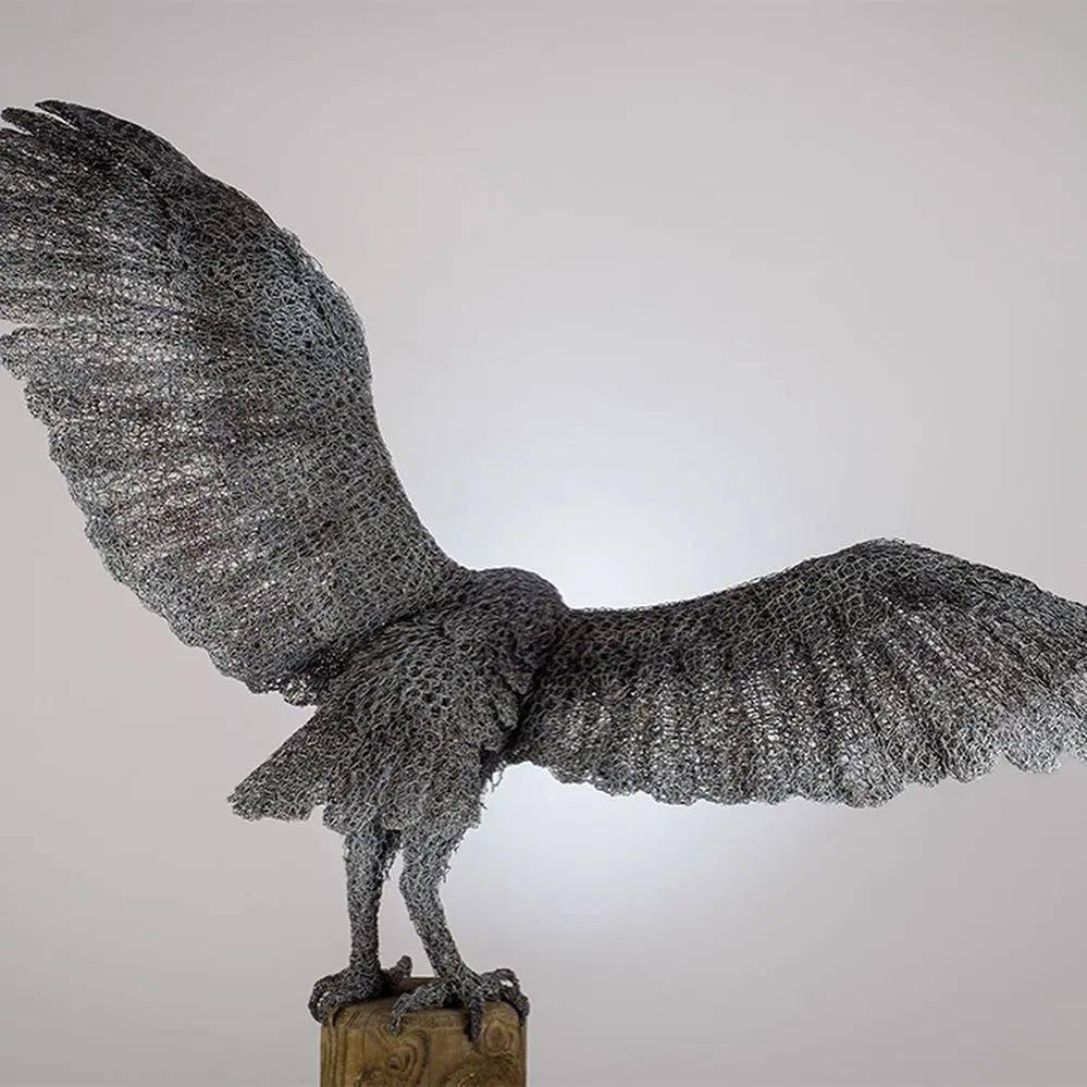 kendrahaste镀锌丝动物雕塑