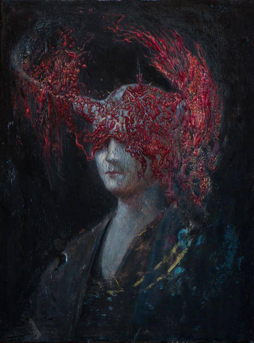 诡异的超现实主义人体油画