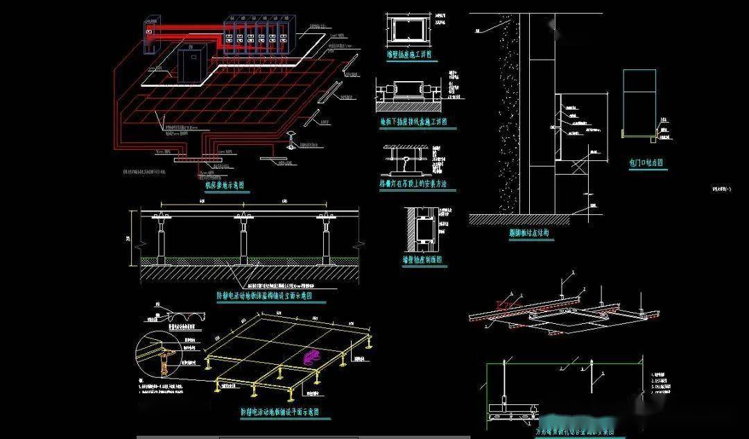 整理汇总了弱电系统防雷接地安装大样图,cad格式,可编辑!