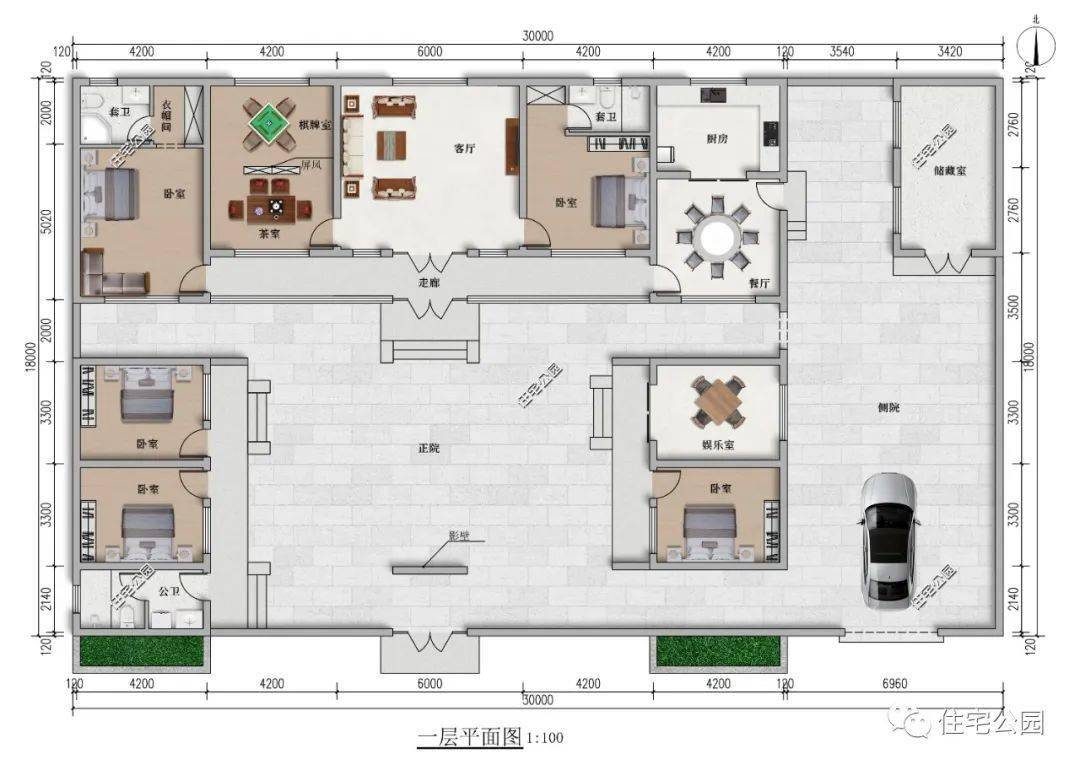 10套一层农村小平房,功能齐全造价低,一套比一套美(2373~2414)_户型