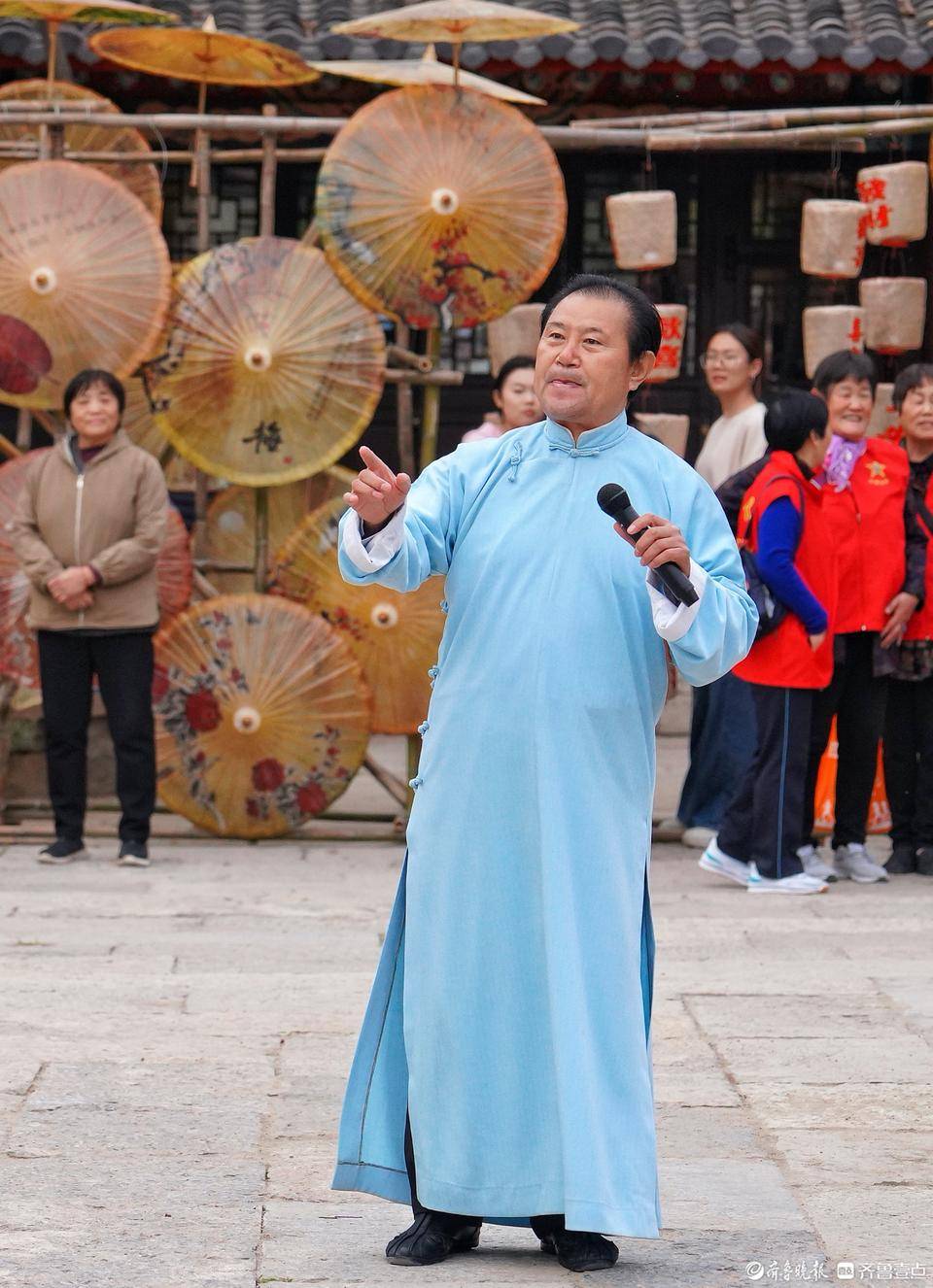 章丘明水古城,表演口技的演艺人员_齐鲁_应用_通道