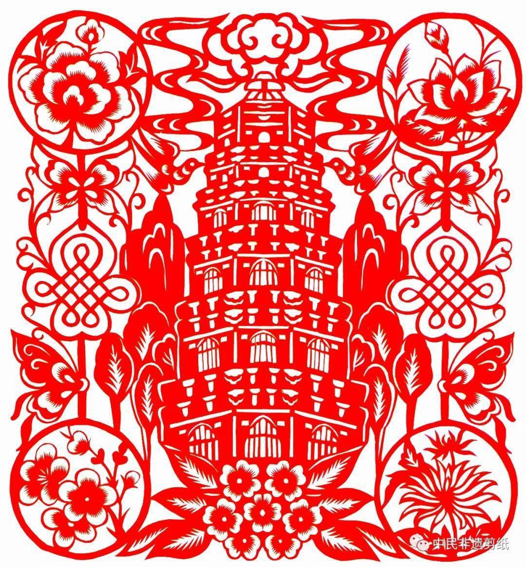 【实现社会主义现代化强国】非遗剪纸讴歌新时代全面小康_作品_甘肃