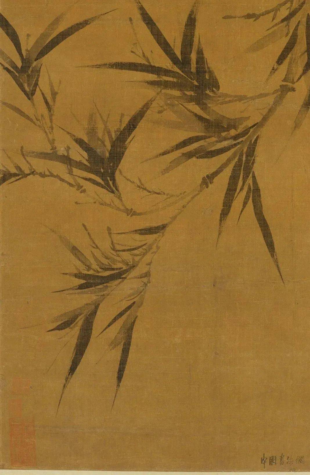 柯九思《临文同墨竹图》_作品_国画_创作