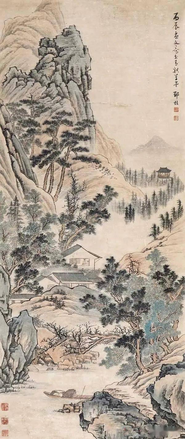 邹喆,生谇年不详,清代画家.字方鲁,江苏吴县人.自幼随父亲客游金陵.