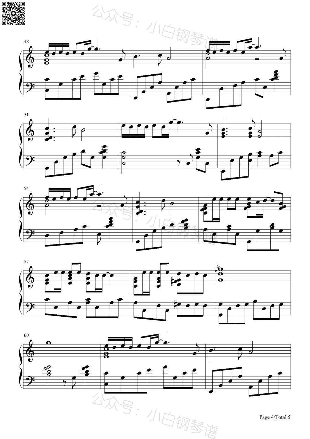 「琴谱|情人」- beyond(含简谱)_日记_主题曲_轨迹