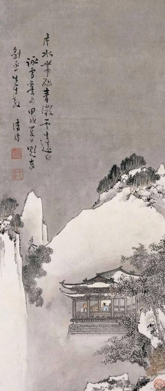 溥心畬的雪景山水，沁人心脾_搜狐网