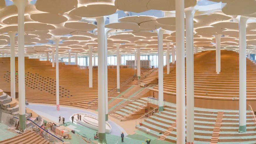 北京城市图书馆通过竣工验收_银杏_森林_施工