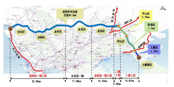 深圳外环高速惠州段图片