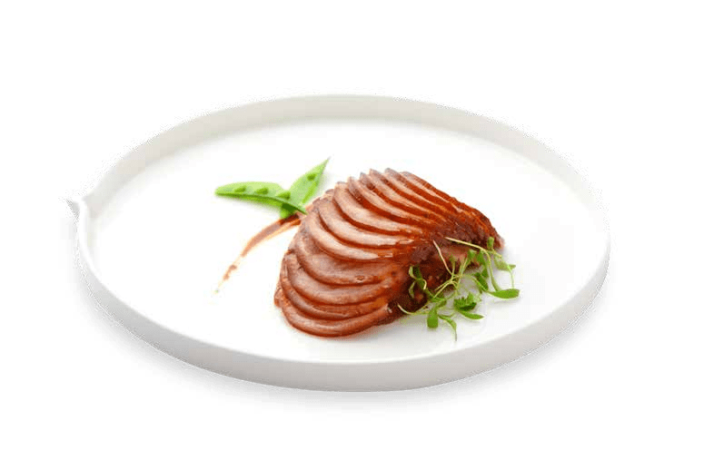 鱼子酱石榴包仙贝鹰嘴豆鸡汁百叶包大虾水果沙律枣香酱鸭山椒炝花梗鲜