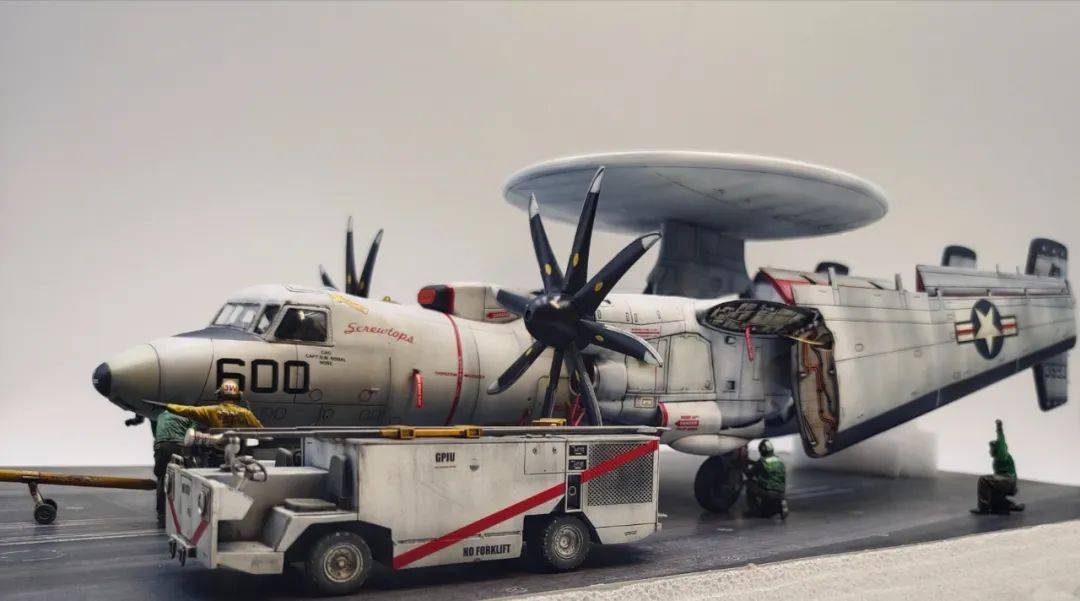 四十岁男人的飞行梦:1/48 e-2c鹰眼预警机_模型_作品_雷达