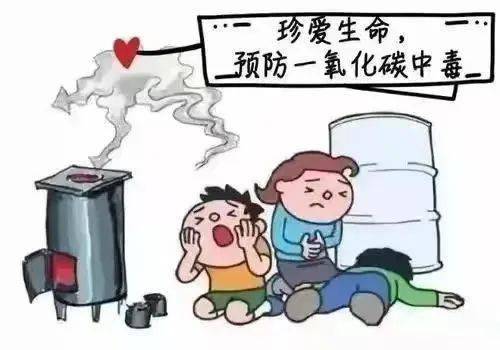 煤气中毒卡通图片图片