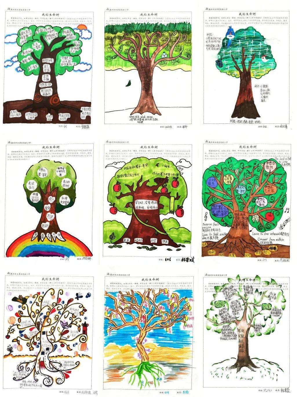 生命树绘画制作图片