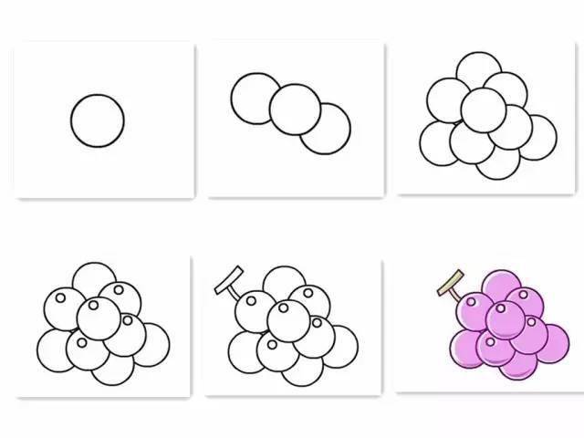 100种水果简笔画步骤图片