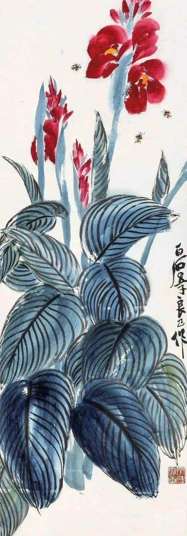 【中华文化】众名家齐画美人蕉,群花争艳,精彩绝伦!