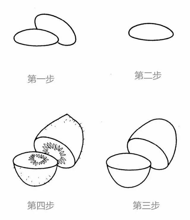 100种水果简笔画步骤图片