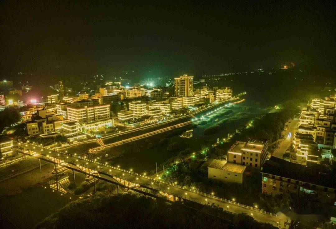 高州市高涼墟夜景.