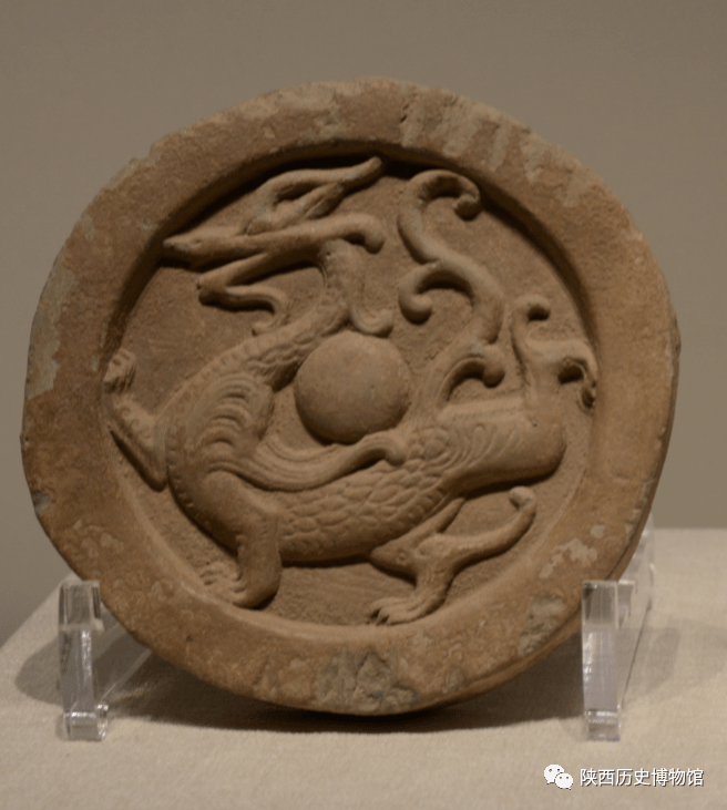 【陕博微光】四神瓦当_大唐_风华_青龙