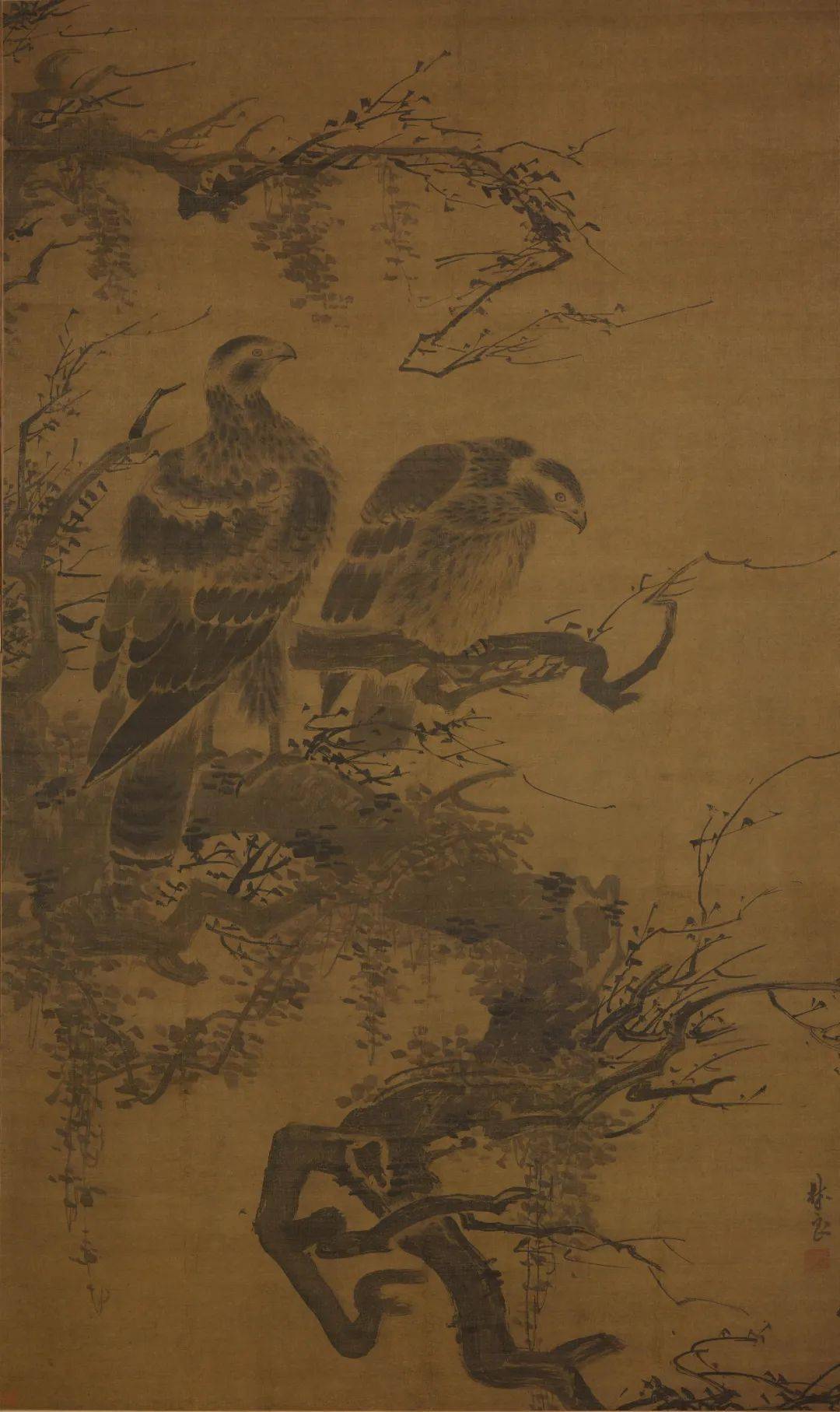 舸清啸图12 元·倪瓒 竹石乔柯图11 元·唐棣 松荫聚饮图10 元·王冕
