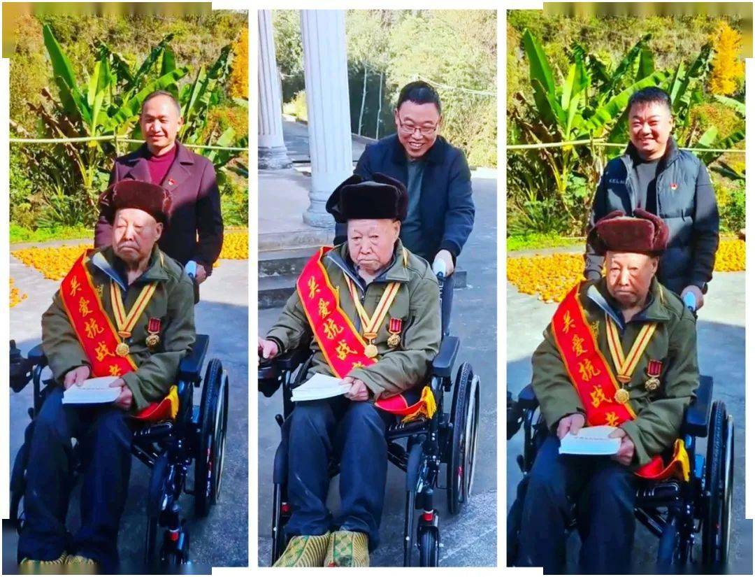 湖北亿源建筑有限公司大爱善举,为抗战老兵杨兴元爷爷捐赠电动轮椅