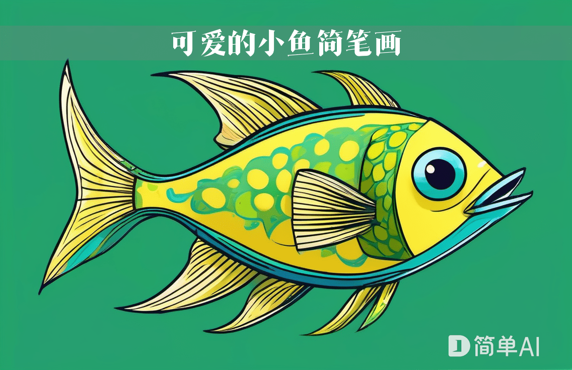 《小鱼简笔画教程:轻松画出可爱小鱼》