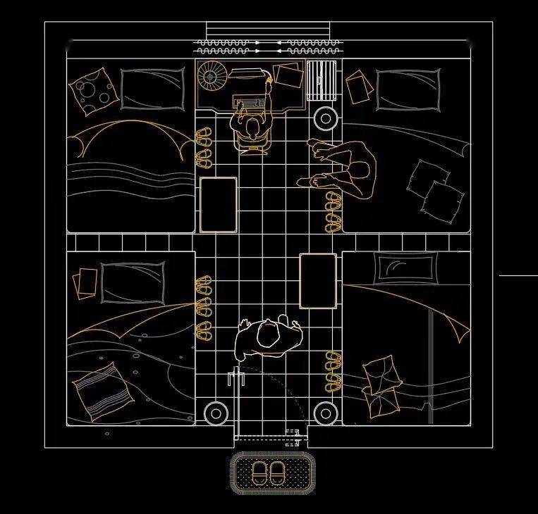 寝室cad设计大赛优秀作品展示:利用cad软件设计绘制寝室平面图以及