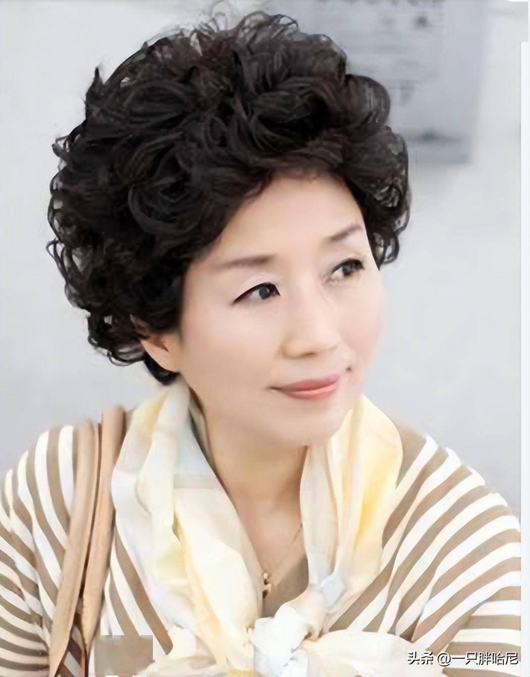 超短羊毛卷【1】常见的标准老年头发型▍赵雅芝的时髦思路之一,蔡烫