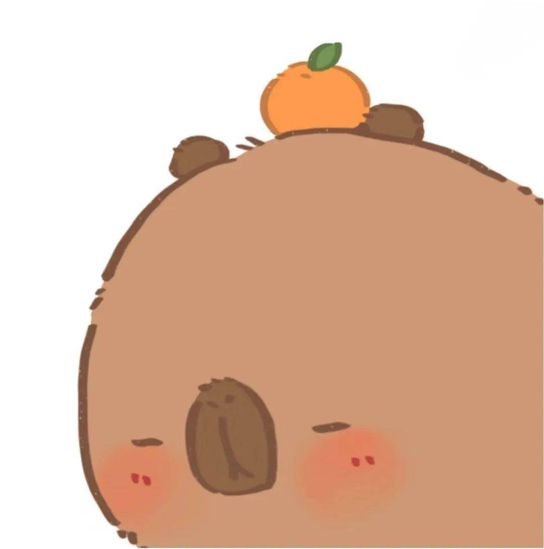 可爱水豚卡皮巴拉头像