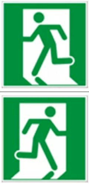 紧急出口,安全出口便于安全疏散的紧急出口处,与方向箭头结合设在通向