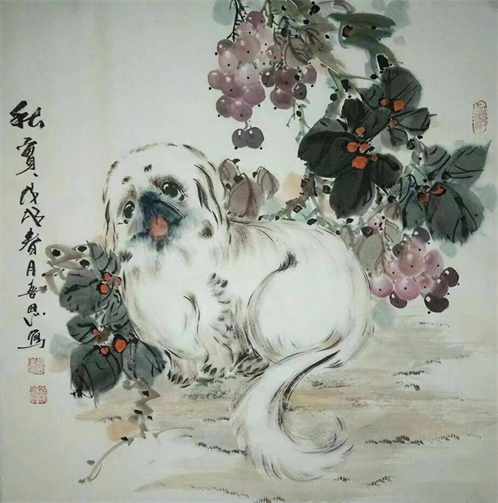 谭老师为你介绍写意狗的画法