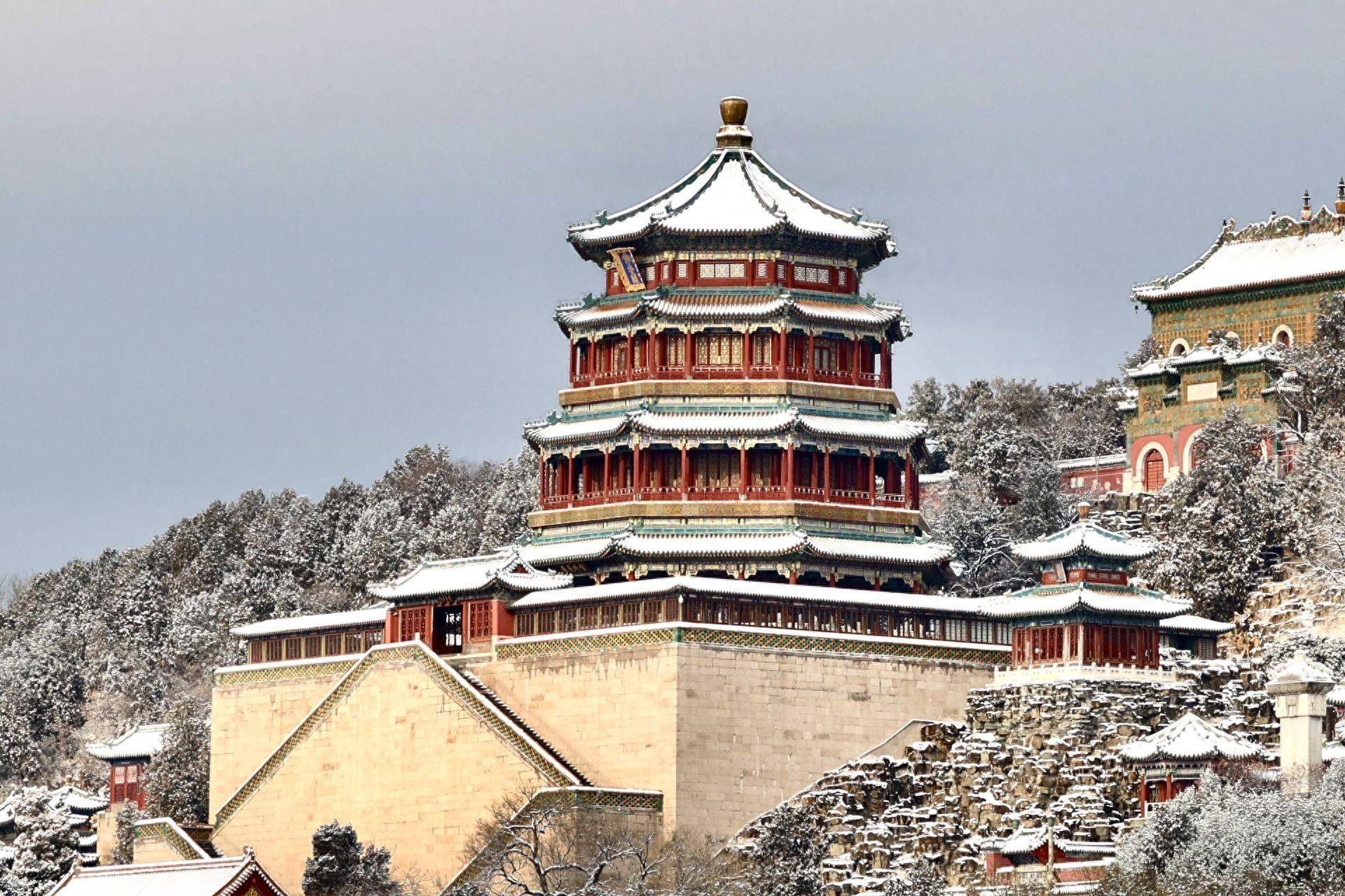 雪后的颐和园图片