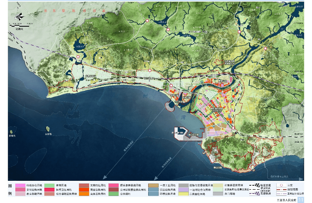 三亚崖州区规划图图片
