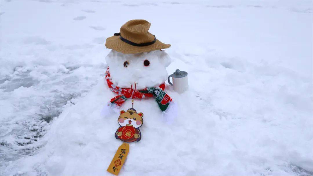 职业学院一只只可爱的雪人在同学们的巧手下诞生构成了学校最独特的