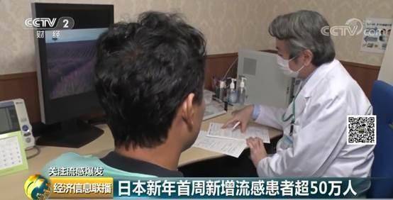流感爆发!日本新年首周新增流感患者超50万人