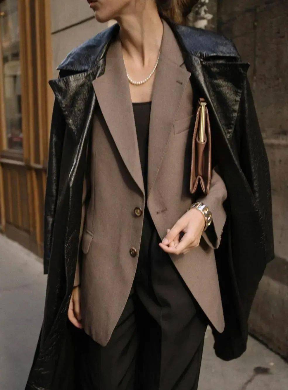 大衣 西装,冬天这样叠穿超时髦!_造型_气质_共和