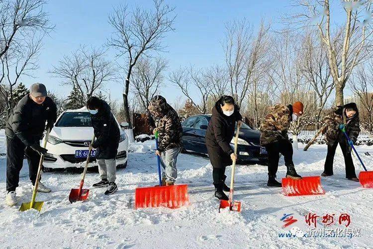 雲中河景區除雪行動忻州職業技術學院除雪行動繁峙縣婦聯除雪行動志願