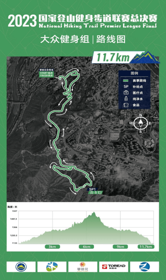 攀枝花登山步道路线图图片