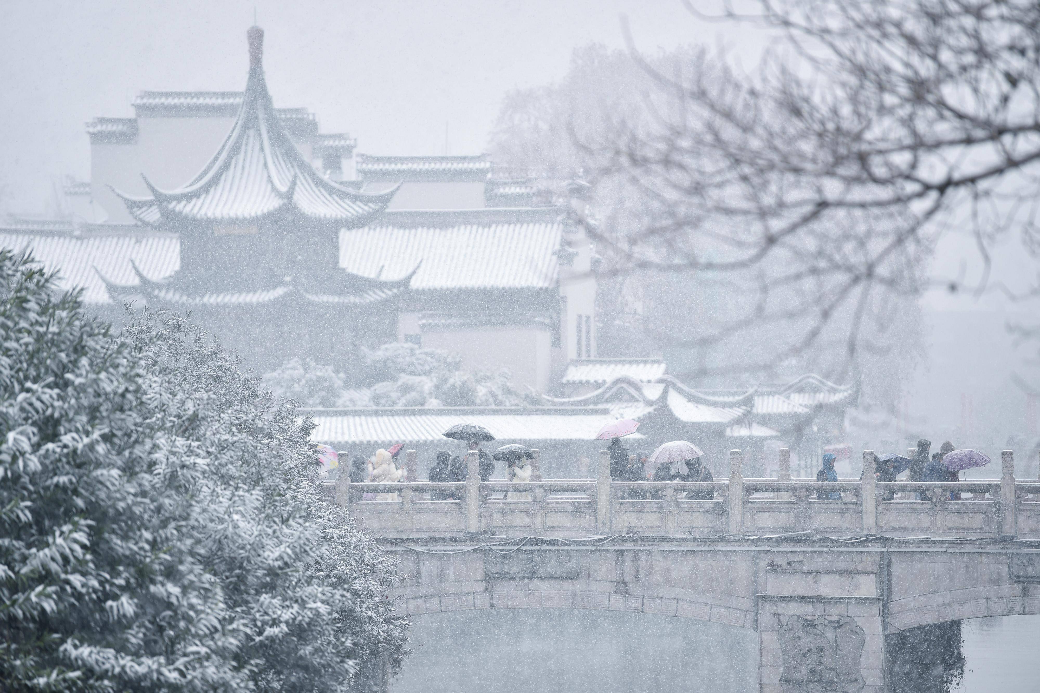 扬州雪景高清图片图片