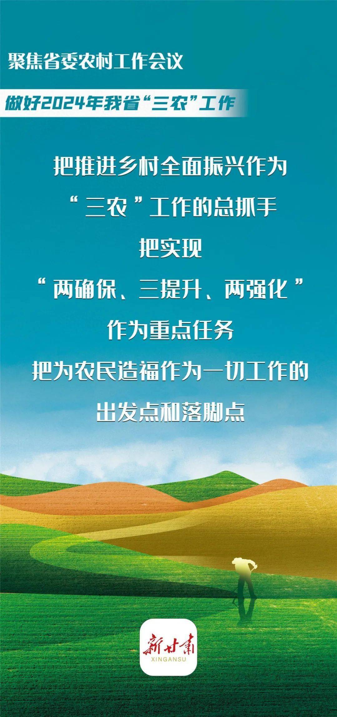 【微海报】省委农村工作会议定调!2024年甘肃"三农"工作这样干
