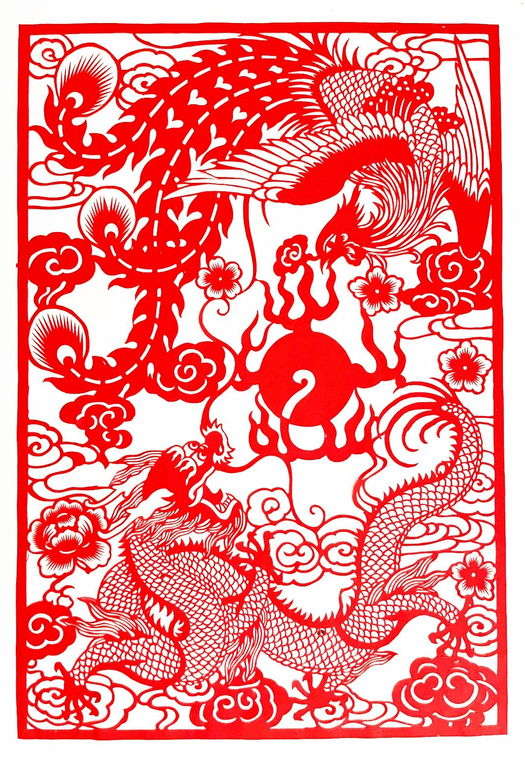 百龍獻瑞迎新年——中國龍文化全國非遺剪紙精品展首展開幕_展覽_徐陽