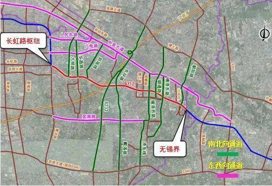 东地面道路全封闭施工,长虹路枢纽高架去往312国道项目段高架主线及